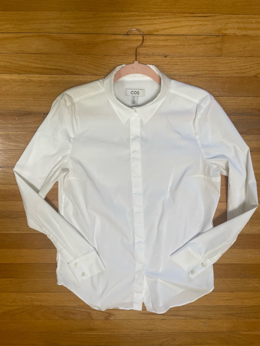 COS Slim White Women's Button-Down Shirt